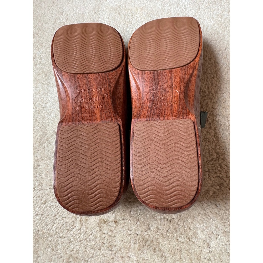 Alegria Opheliah Tree Hugs Green Leather Mary Jane Clogs OPH-6327 Womens 8-8.5 - Picture 9 of 11